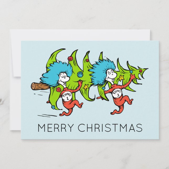 Dr. Seuss | Grinch | Sak Ett Sak Jul Julkort (Framsida)