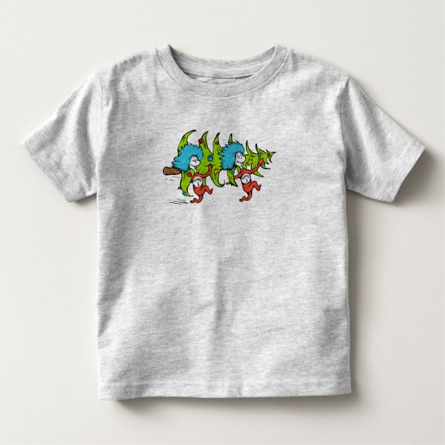 Dr Seuss | Grinch | Sak One Sak jul Tee Shirt (Framsida)