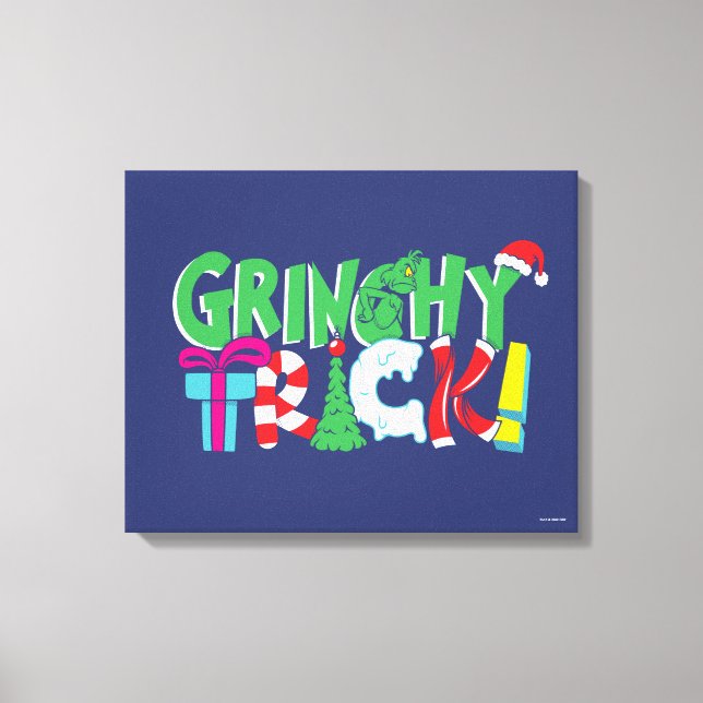 Dr. Seuss | Grinch-trick Canvastryck (Framsida)