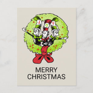 Dr Seuss Grinch Vem ville ha jul Joy Helg Vykort