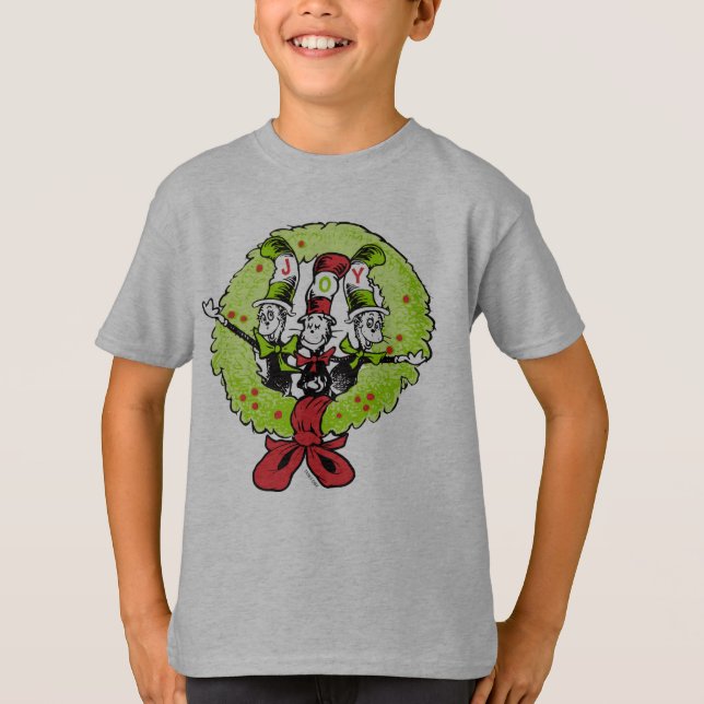 Dr Seuss| Grinch| Vem ville ha jul Joy T-shirt (Framsida)