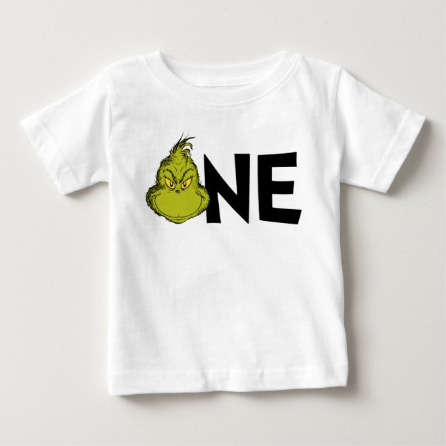 Dr. Seuss | Grinch Vinter 1-årsdag T Shirt (Framsida)