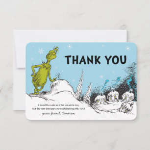 Dr. Seuss Grinch Vinter Födelsedag Tack