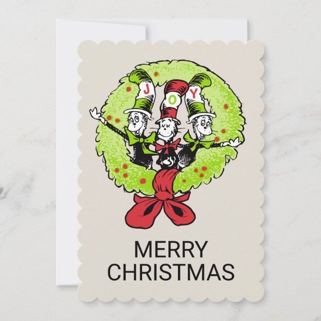 Dr Seuss | Grinch | Who-villes julglädje Julkort (Framsida)