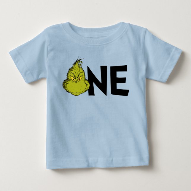 Dr Seuss | Grinch Winter 1st Birthday T Shirt (Framsida)