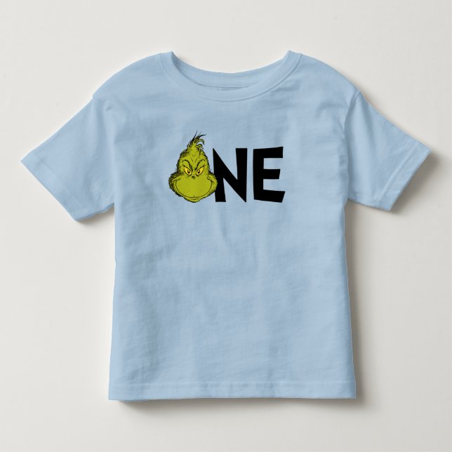 Dr Seuss | Grinch Winter 1st Birthday T Shirt (Framsida)