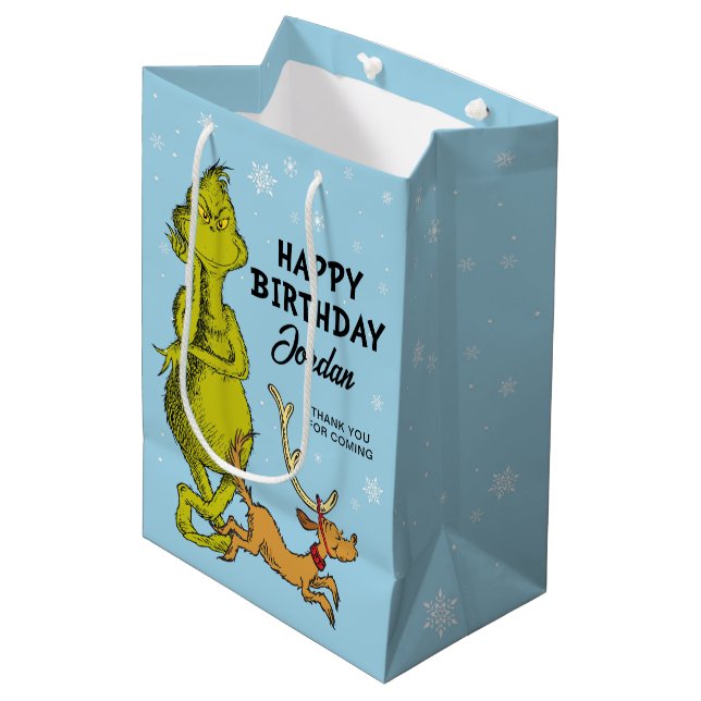 Dr Seuss | Grinch Winter Birthday Favor (Framsidan Vinklad)