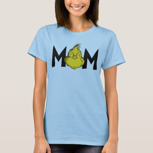 Dr Seuss | Grinch Winter Birthday Mamma T Shirt (Framsida)