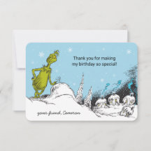 Dr Seuss | Grinch Winter Birthday Tack