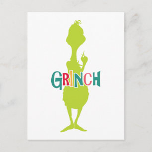 Dr. Seuss Grinchen - Grön silhuett Vykort