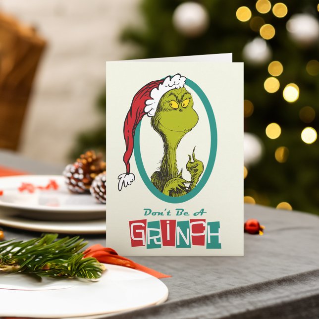 Dr. Seuss | Grinchen Helgkort (Card on table)