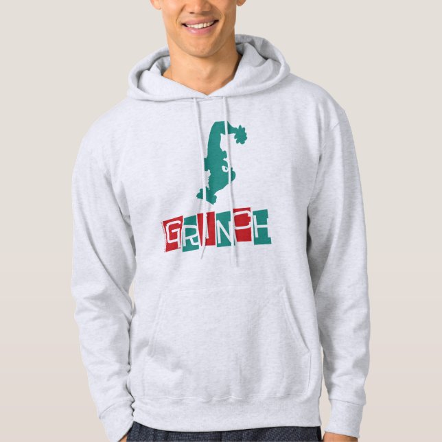 Dr. Seuss | Grinchen - Röd & Grön Hoodie (Framsida)