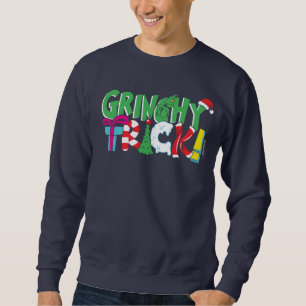 Dr. Seuss Grinchy Trick blir Lång Ärmad Tröja