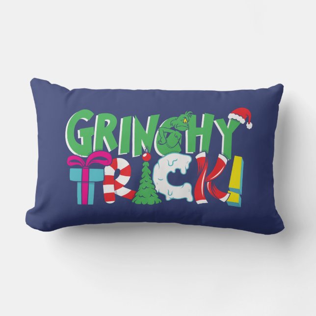 Dr Seuss | Grinchy Trick Lumbarkudde (Framsida)