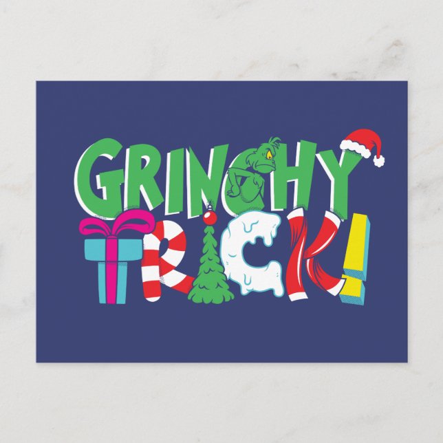 Dr. Seuss | Grinchy Trick Vykort (Framsida)