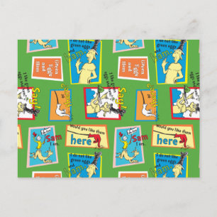 Dr. Seuss Gröna ägg och skinka Berättelsecitat Vykort