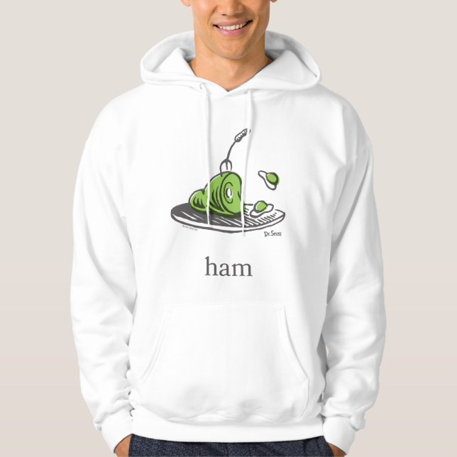 Dr. Seuss | Gröna ägg och skinka Hoodie (Framsida)