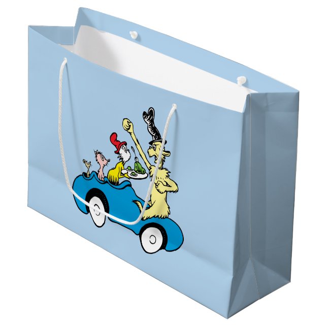 Dr. Seuss Gröna ägg och skinka Karaktärer i bil (Framsidan Vinklad)