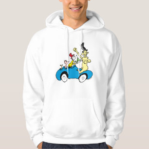 Dr. Seuss Gröna ägg och skinka Karaktärer i bil Hoodie