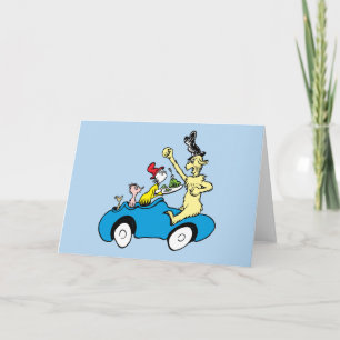 Dr. Seuss Gröna ägg och skinka Karaktärer i bil Kort