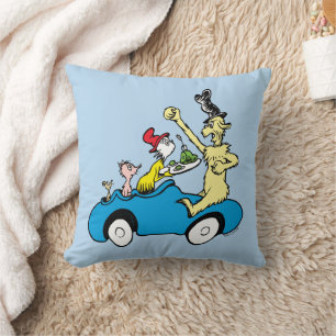 Dr. Seuss Gröna ägg och skinka Karaktärer i bil Kudde