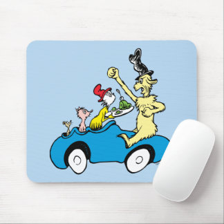 Dr. Seuss Gröna ägg och skinka Karaktärer i bil Musmatta