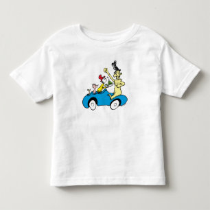 Dr. Seuss Gröna ägg och skinka Karaktärer i bil T Shirt