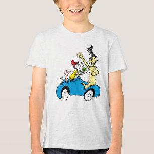Dr. Seuss Gröna ägg och skinka Karaktärer i bil T Shirt