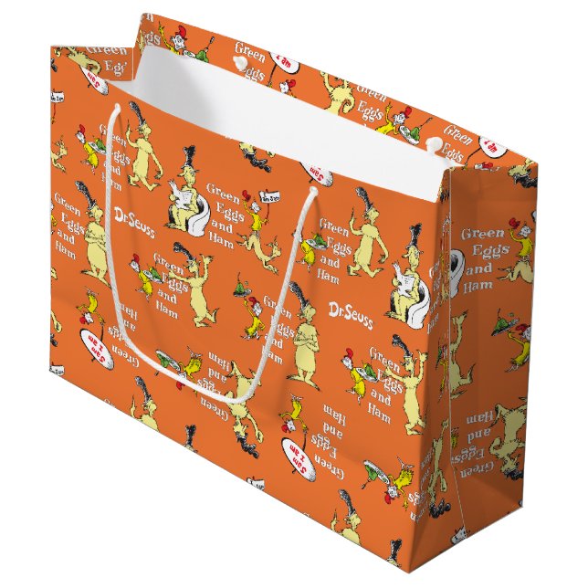 Dr. Seuss Gröna ägg och skinka Karaktärs mönster (Framsidan Vinklad)