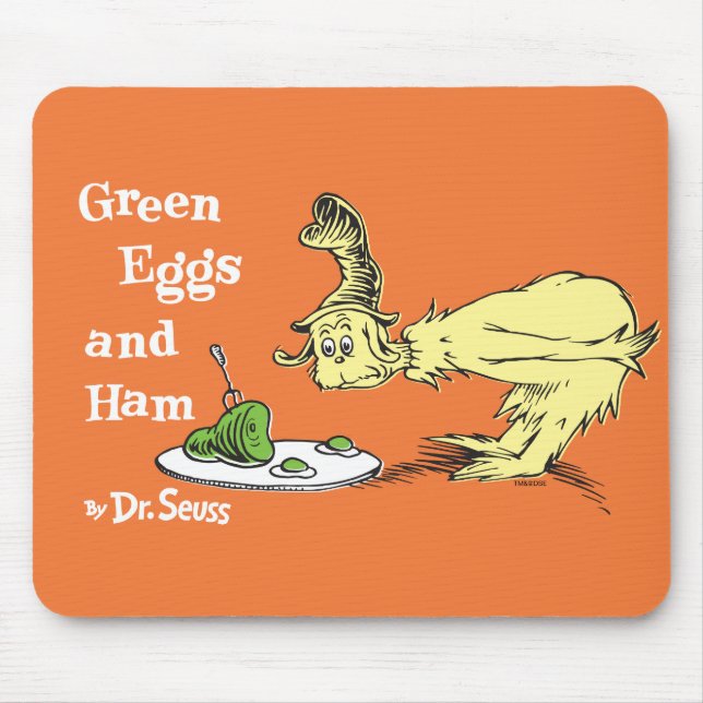 Dr. Seuss | Gröna ägg och skinka Musmatta (Framsidan)