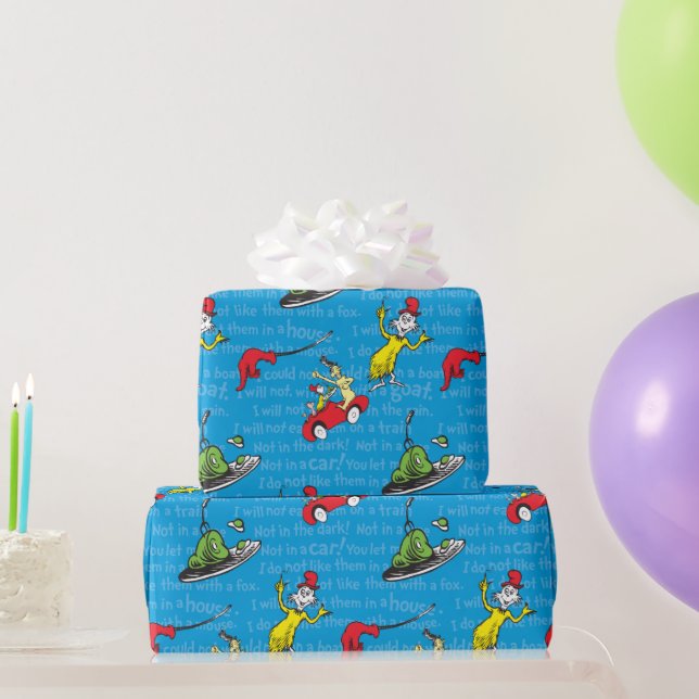 Dr. Seuss | Gröna ägg och skinka saga bok mönster Presentpapper (Festgåvor)