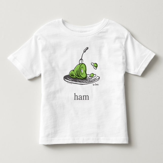 Dr. Seuss | Gröna ägg och skinka T Shirt (Framsida)