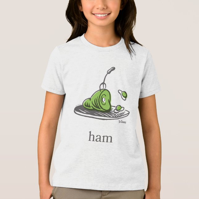 Dr. Seuss | Gröna ägg och skinka T Shirt (Framsida)
