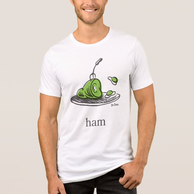 Dr. Seuss | Gröna ägg och skinka T Shirt (Framsida)