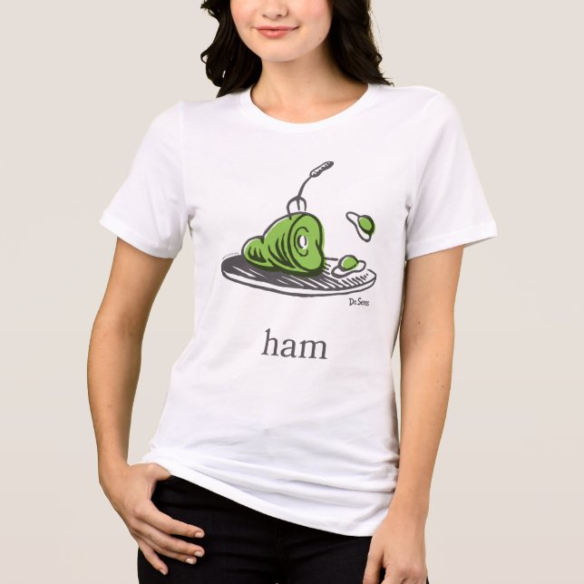 Dr. Seuss | Gröna ägg och skinka T Shirt (Framsida)