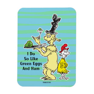 Dr. Seuss Gröna ägg och skinka Vän & Sam-I-Am Magnet