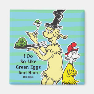 Dr. Seuss Gröna ägg och skinka Vän & Sam-I-Am Magnet