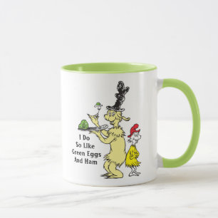 Dr. Seuss   Gröna ägg och skinka   Vän & Sam-I-Am Mugg
