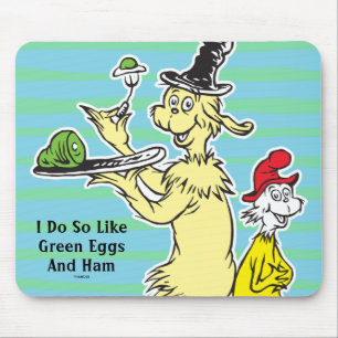 Dr. Seuss Gröna ägg och skinka Vän & Sam-I-Am Musmatta