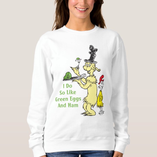 Dr. Seuss | Gröna ägg och skinka | Vän & Sam-I-Am T Shirt (Framsida)