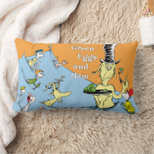 Dr. Seuss Gröna ägg & Skinka Vattenscen Lumbarkudde