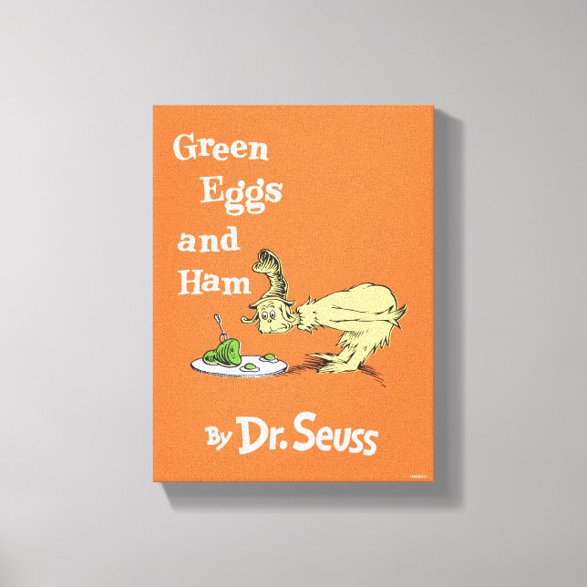 Dr Seuss | Grönt Ägg och ham Canvastryck (Framsida)