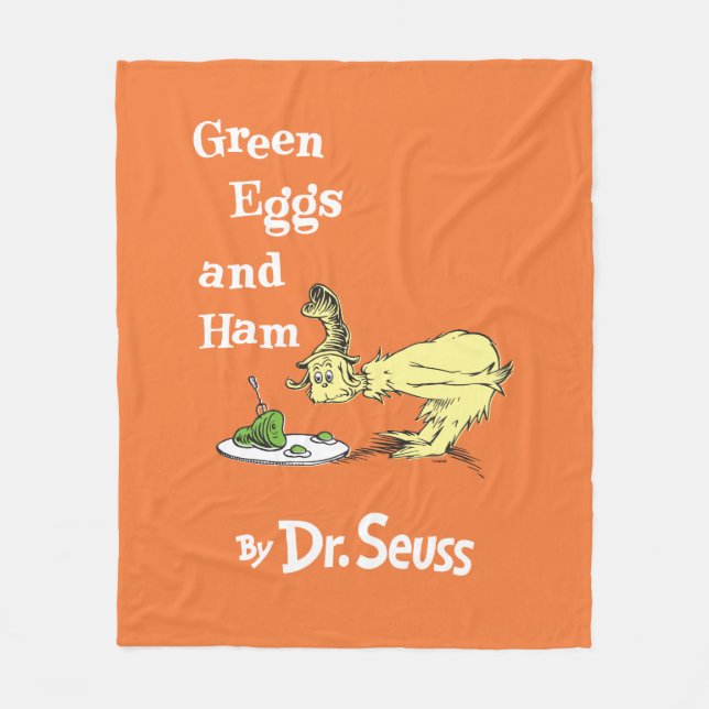 Dr Seuss | Grönt Ägg och ham Fleecefilt (Framsidan)