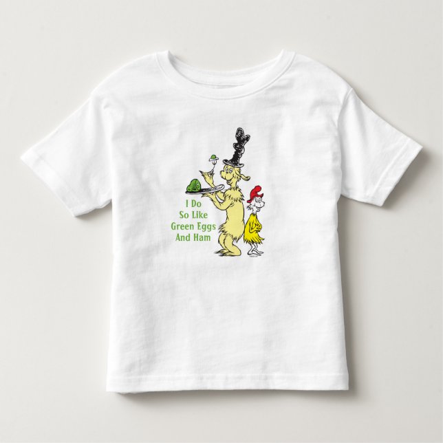 Dr Seuss | Grönt Ägg och ham | Friend & Sam-I-Am T Shirt (Framsida)