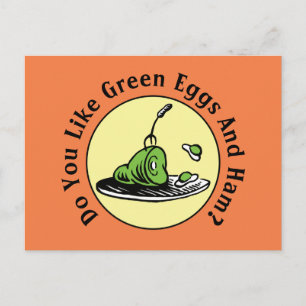 Dr Seuss   Grönt Eggs och ham Icon Vykort