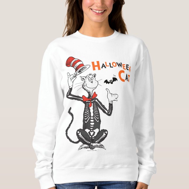 Dr Seuss | Halloween-katt i hatten T Shirt (Framsida)