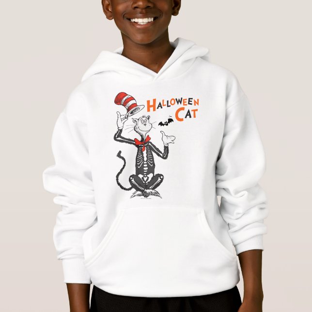 Dr Seuss | Halloween-katt i hatten T Shirt (Framsida)