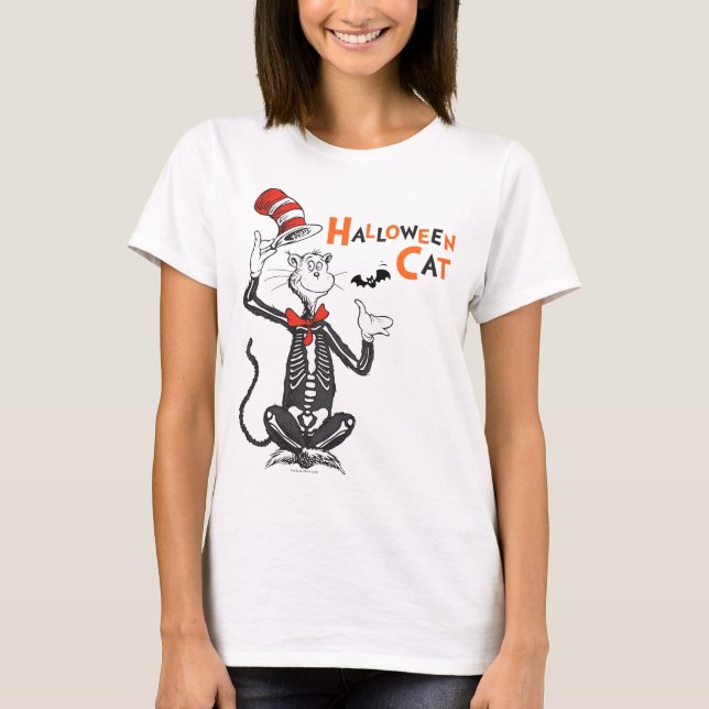 Dr Seuss | Halloween-katt i hatten T Shirt (Framsida)