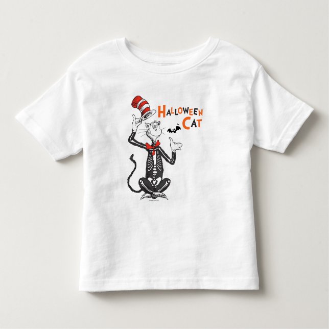 Dr Seuss | Halloween-katt i hatten T Shirt (Framsida)