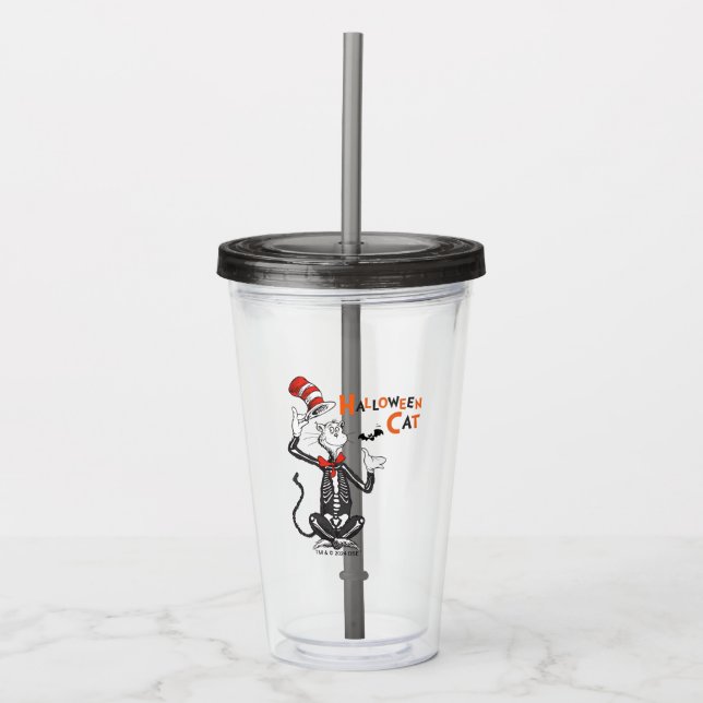 Dr Seuss | Halloween-katt i hatten Take Away Mugg (Framsida)